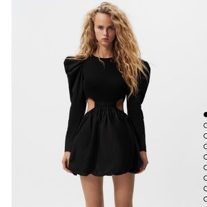 Zara cut out balloon dress